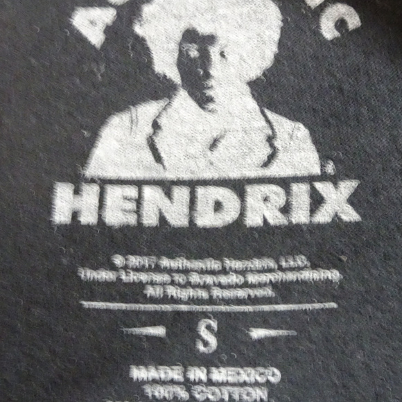 Jimmy Hendrix Black T-Shirt Small - Picture 2 of 3